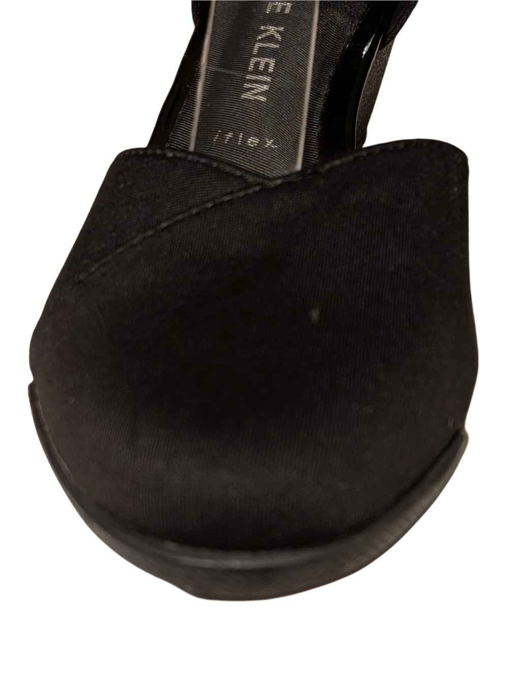 Anne Klein iFlex Black Slingback Wedge Heels Womens Size 6.5 M Comfort Shoes - Picture 5 of 10